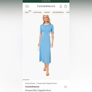 Tuckernuck Newport Blue Zepelin dress sz L NWT